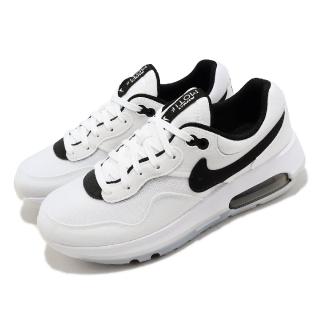 【NIKE 耐吉】休閒鞋 Air Max Motif GS 大童 女鞋 白 黑 復古 氣墊 麂皮 運動鞋 經典(DH9388-100)