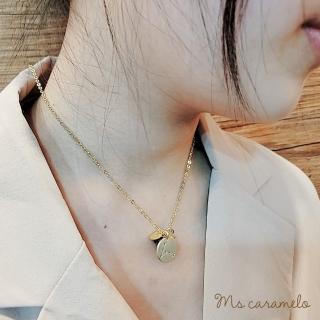 【焦糖小姐 Ms caramelo】星座項鍊 3月雙魚座項鍊 Pisces 紫水晶&鋯石項鍊(可雙面配戴)