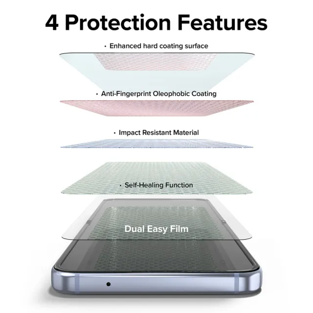 【Ringke】三星 Galaxy Z Flip 4 Screen Protector 滿版螢幕保護貼 2片裝(Rearth 保貼)