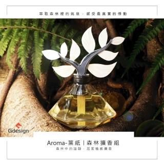 【Gdesign】Aroma-葉紙 森林擴香組(附 大地精油100ml、擴香葉紙3片 薰香 精油瓶 原廠公司貨)