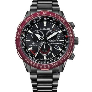 【CITIZEN 星辰】PROMASTER Eco-Drive 光動能 電波錶 計時男錶(CB5009-55E送禮首選)