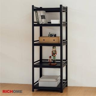 【RICHOME】工業風角鋼五層架-60x40x168(多功能收納架/置物架/電器架/貨架)