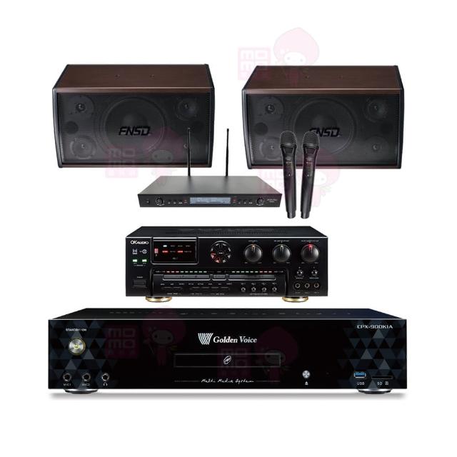 【金嗓】CPX-900 K1A+AK-7+SR-889PRO+SD-305(4TB點歌機+擴大機+無線麥克風+卡拉OK喇叭)
