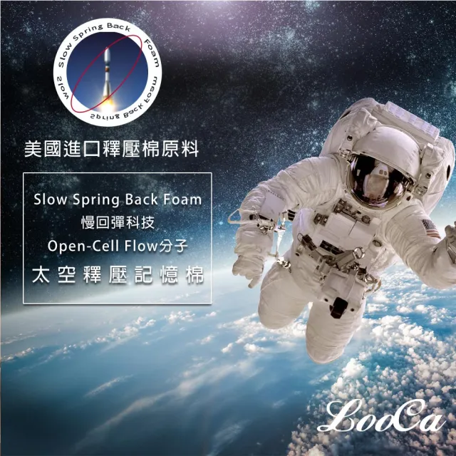 【LooCa】太空釋壓抗菌11cm記憶床墊(單人3尺)
