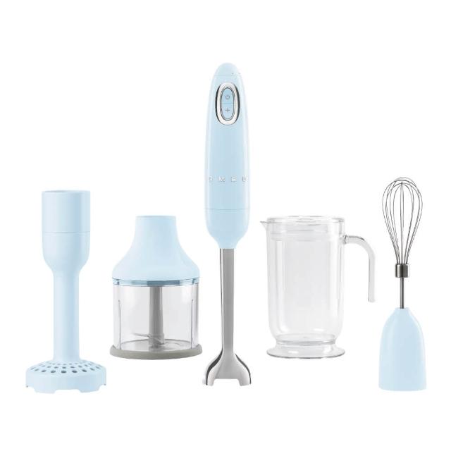 【SMEG】義大利22段速手持料理棒-粉藍色(HBF02PBUS)