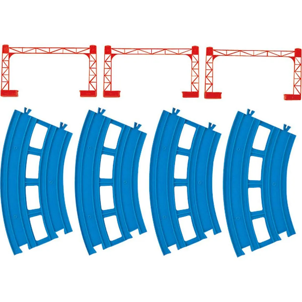 【TAKARA TOMY】PLARAIL 鐵道王國 火車配件 R-05 複線曲軌(多美火車)