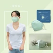 【AOK 飛速】3D立體醫用口罩-L 抹茶綠北極銀2盒組(25入/盒) 超值組(共2盒 / 50片)