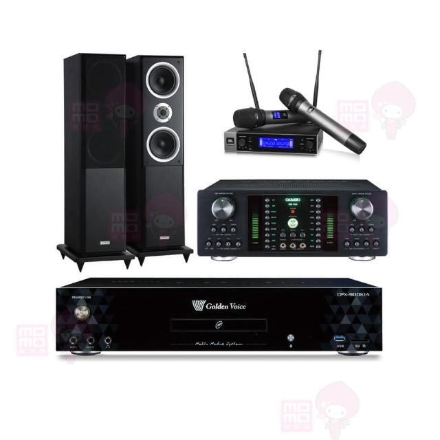 【金嗓】CPX-900 K1A+DB-7AN+JBL VM200+Polestar W-260(4TB點歌機+擴大機+無線麥克風+落地式喇叭)