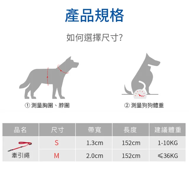 【美好寵商】DOGNESS多尼斯 反光系列牽引繩_M號(牽繩 寵物牽繩 戶外牽繩)