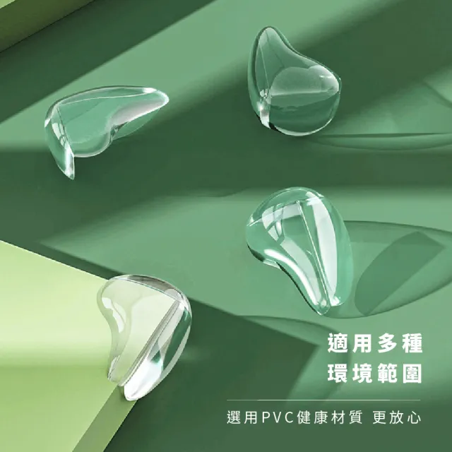 【安全大王】透明水滴形防撞角-10入(防撞貼 防撞墊 護角套 防磕碰 桌角保護 防撞桌角 防撞護角 兒童保護)