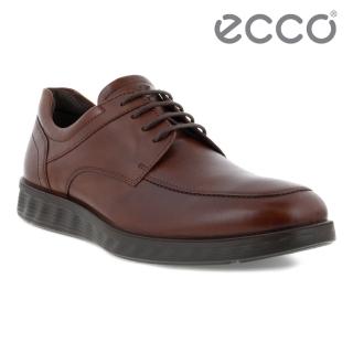 【ecco】S LITE HYBRID 輕巧混和經典正裝皮鞋 男鞋(棕色 52032401053)