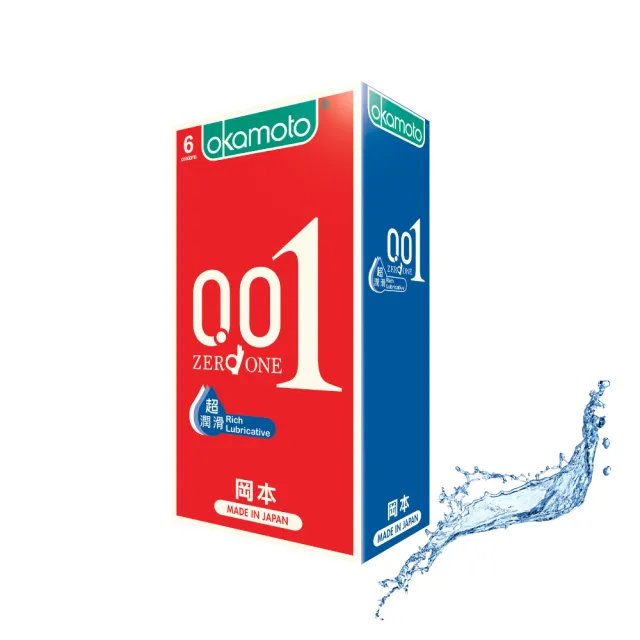 【Okamoto岡本】001超潤滑保險套6入/盒