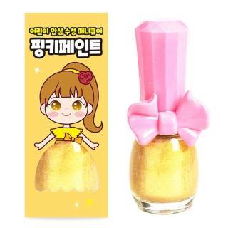 【I’m Pinky】可撕安全無毒指甲油-A04閃耀金(水性無毒可剝式指甲油 安全使用)
