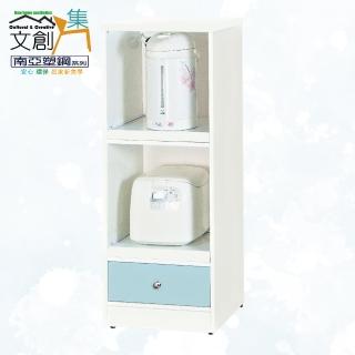 【文創集】南亞塑鋼 安卡多彩1.5尺雙托盤式單抽中餐櫃/電器櫃(九色可選)