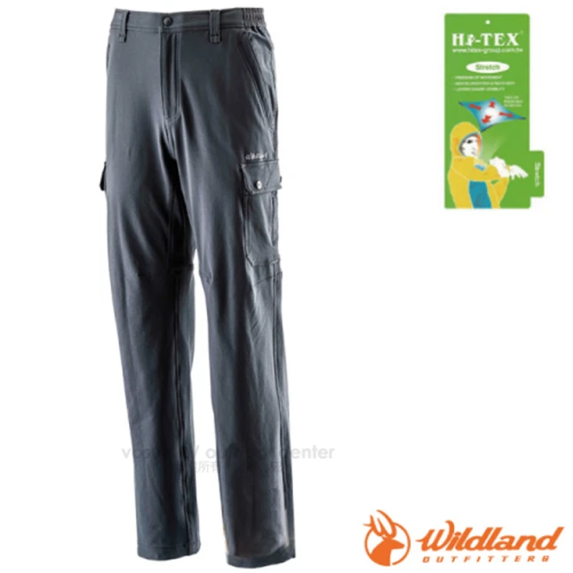 【Wildland 荒野】男 彈性功能貼袋保暖機能休閒褲(0A22308 深灰)