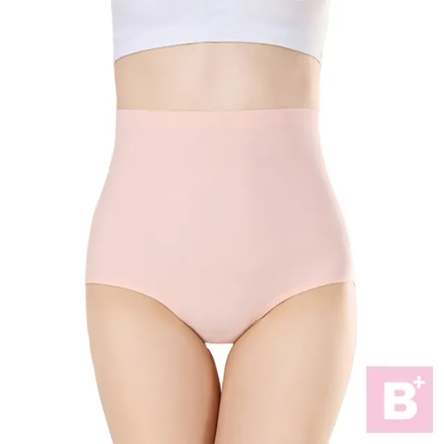 【B+ 大尺碼專家】3件組-現貨-大尺碼-女-高腰-無痕-冰絲內褲-6色混搭(0303071)