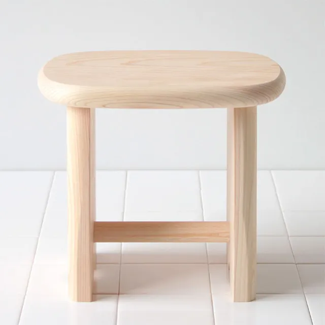 【台隆手創館】日本製檜木浴用小板凳