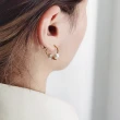 【UME.Acce】韓劇同款 紅寶石珍珠後戴式耳環(夏娃 夏娃的醜聞同款 珍珠 後戴式耳環 紅寶石耳環 珍珠耳環)