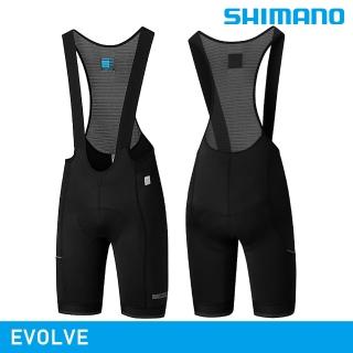 【城市綠洲】SHIMANO EVOLVE 吊帶車褲 / 黑色(單車褲 自行車褲)