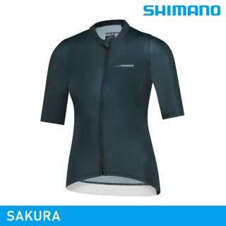 【城市綠洲】SHIMANO SAKURA 女性短袖車衣 / 深海藍(女車衣 自行車衣)