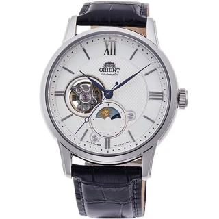 【ORIENT 東方錶】Sun & Moon 系列 經典晝夜顯示時尚機械腕錶(RA-AS0011S)