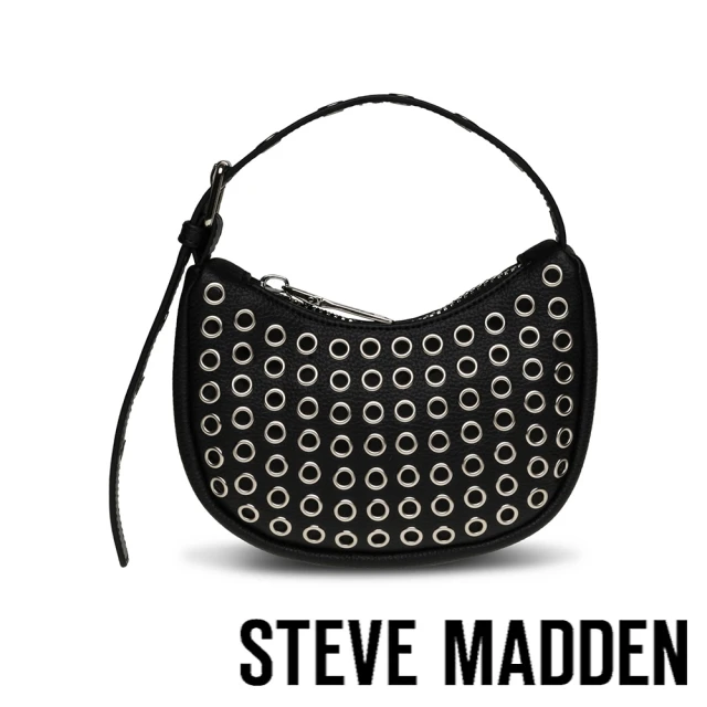 STEVE MADDEN BTASTEG 圓型鉚釘肩背包(黑色)