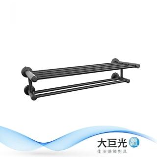 【大巨光】60CM 304不鏽鋼 置物架(W96 烤黑)