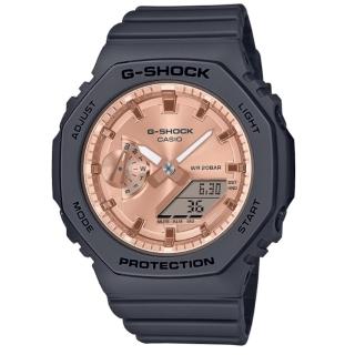 【CASIO 卡西歐】G-SHOCK 氣質閃耀 碳核心防護構造 黑X粉 GMA-S2100MD-1A 42.9mm