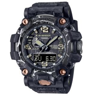 【CASIO 卡西歐】G-SHOCK MUDMASTER系列 太陽能 防塵泥 三重傳感器 灰黑 GWG-2000CR-1A 54.4mm