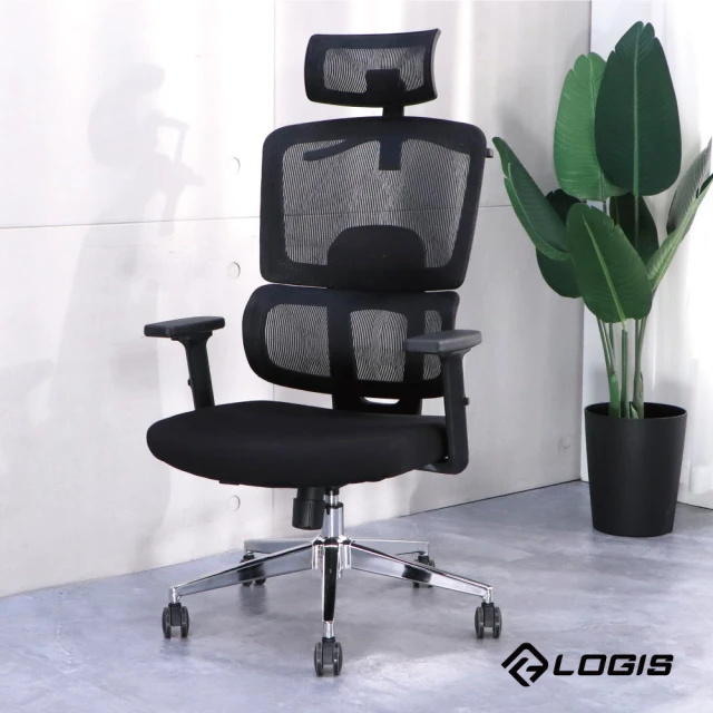 LOGISLOGIS 巨人護脊工學電腦椅(電腦椅 辦公椅 人體工學椅 全網椅 書桌椅 電競椅 家用椅)
