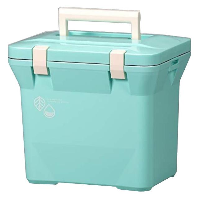 【Livewell】日本Livewell Nature cooler肩背/手提兩用冰桶 7L 冰箱 蒂芬妮綠色(冰箱/配備/釣具/露營)