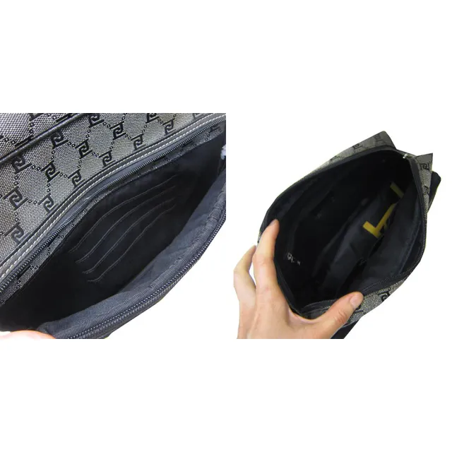 【SNOW.bagshop】雙11 真皮 斜側包中容量外袋+主袋共三層(真皮包包 附品牌收那環保提帶進口防水