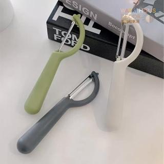 【Warm House Decor 暖和家居】輕巧Ｐ型削水果刀 削皮刀(削皮刀 瓜果削皮 削皮器 削水果刀 廚房工具)