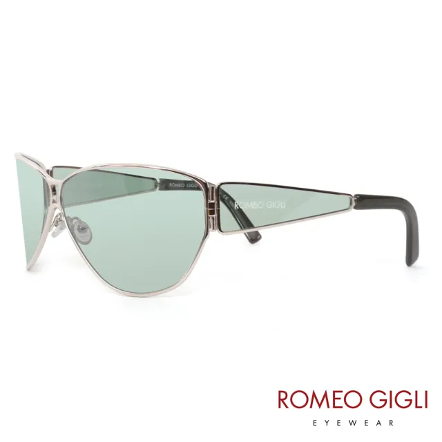【Romeo Gigli】義大利質感透明造型框款太陽眼鏡(綠-RG517-05)