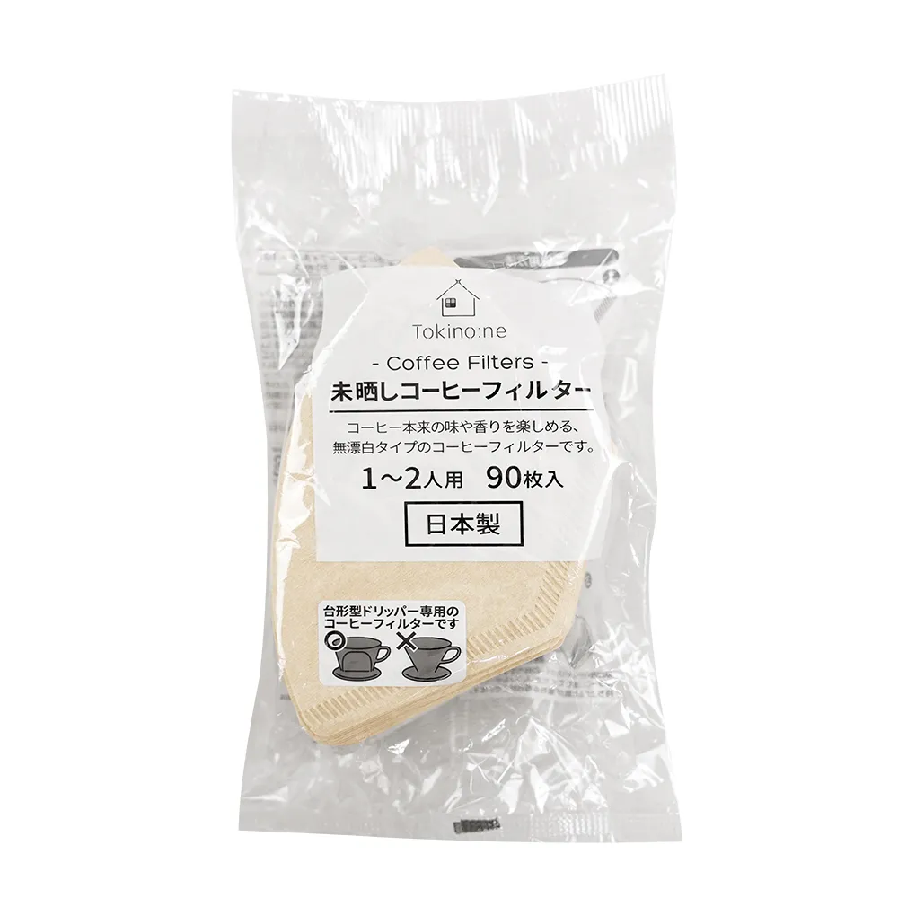 【GOOD LIFE 品好生活】日本製 無漂白咖啡濾紙（90枚入）(日本直送 均一價)
