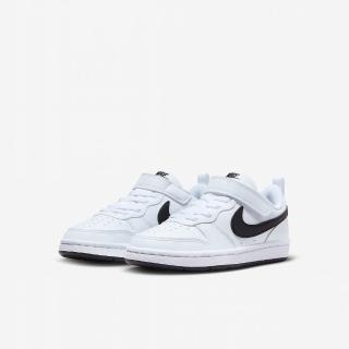 【NIKE 耐吉】運動鞋 童鞋 中童 兒童 魔鬼氈 COURT BOROUGH LOW RECRAFT PS 黑白 DV5457-104