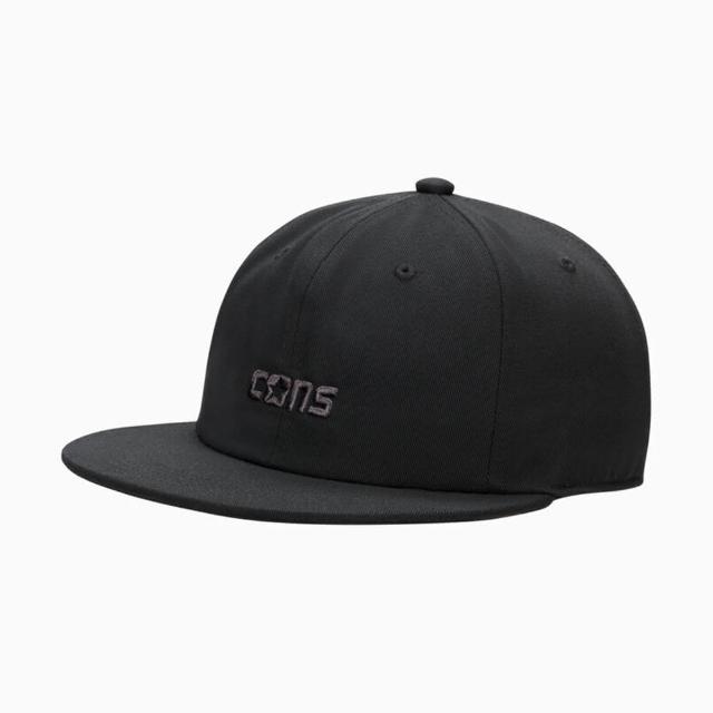 【CONVERSE】CONS 6 PANEL CAP 休閒帽 男帽 女帽 黑色(10025899-A01)