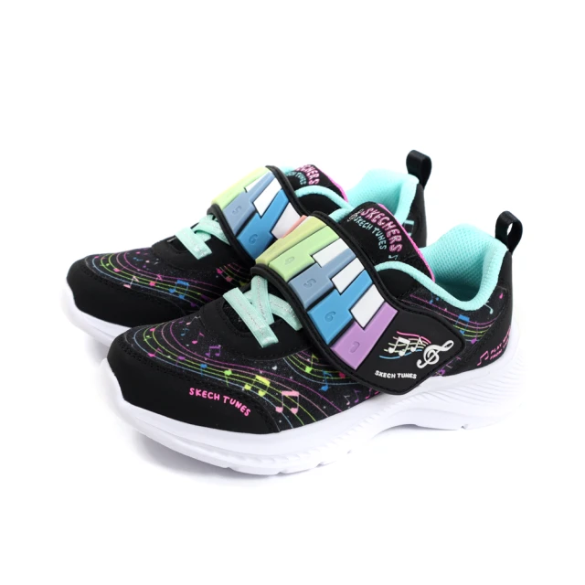 SKECHERS SKECHERS SKECH TUNES 運動鞋 音效鞋 童鞋 黑/彩色 302219LBKMT no714