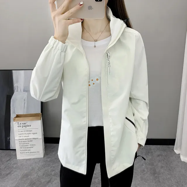 【JP服飾】現貨 女素面防風外套 秋季外套 騎車外套 禦寒 風衣 夾克(抗風/防潑水/口袋拉鍊 6266)
