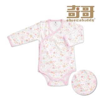 【奇哥官方旗艦】Chic a Bon 小兔花園肚衣兔裝/包屁衣-三段天絲棉布(3-9個月)