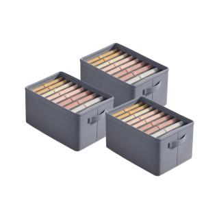 【BOBOLIFE】多功能衣物折疊收納盒 3入組 款式任選(衣物分格收納 衣服褲子收納)