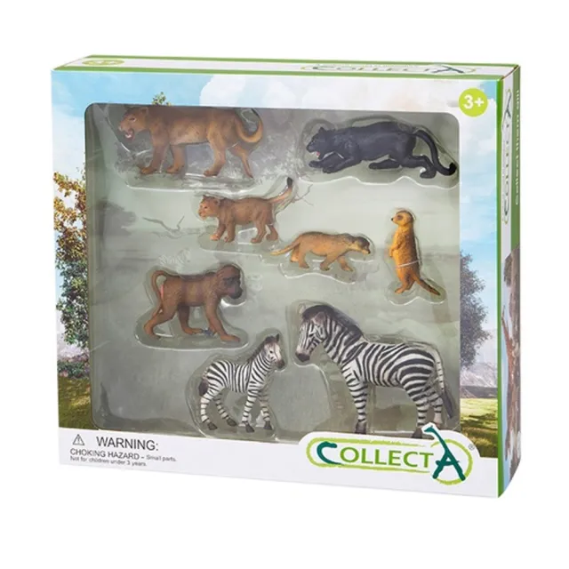【collectA】動物模型-野生動物禮盒-8入(英國高擬真模型 892290)