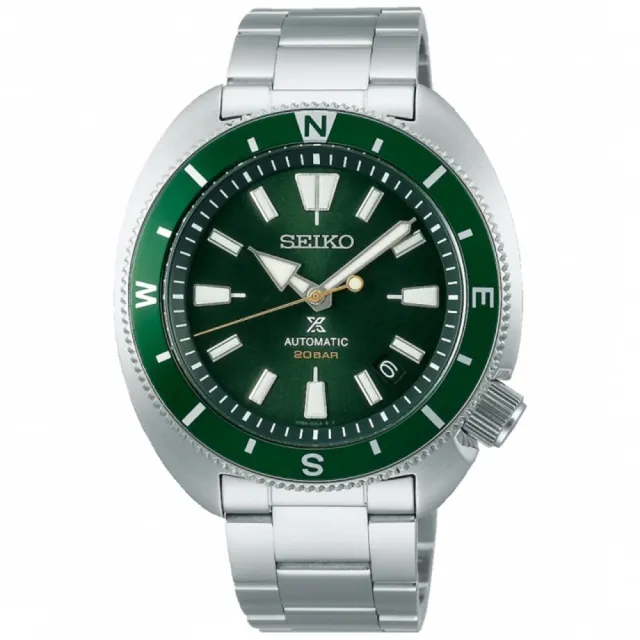 【SEIKO 精工】PROSPEX 陸龜200米潛水機械錶 / 綠面 42.5mm SK037(4R35-04Y0U/SRPH15K1)