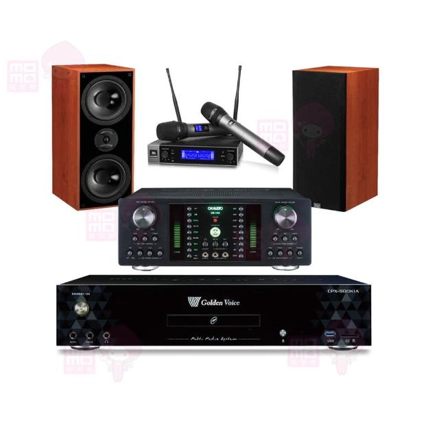 【金嗓】CPX-900 K1A+DB-7AN+JBL VM200+DM-826II木(4TB點歌機+擴大機+無線麥克風+喇叭)
