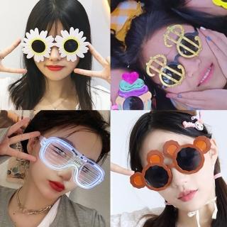 聖誕佈置派對搞怪拍照眼鏡1入-多款任選(聖誕節 佈置 生日派對 氣球佈置 造型眼鏡 交換禮物)