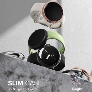 【Ringke】Google Pixel Watch 41mm Slim 輕薄手錶保護殼 透明 霧黑 銀 玫瑰金－2入(Rearth)