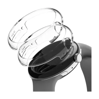 【Ringke】Google Pixel Watch 41mm Slim 輕薄手錶保護殼 透明 霧黑 銀 玫瑰金－2入(Rearth)