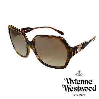 【Vivienne Westwood】英倫龐克愛心型土星太陽眼鏡(琥珀 VW788 04)