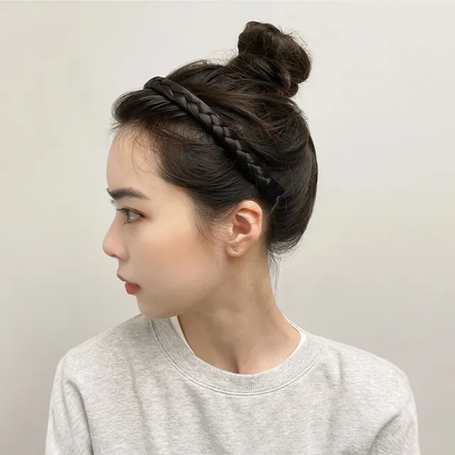 【小飾集】假髮髮箍/韓國設計經典假髮辮造型髮箍 髮圈(5色任選)