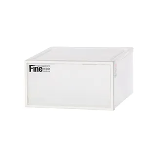 【KEYWAY 聯府】CK71 透白單抽屜整理箱-2入(MIT台灣製造/抽屜式收納箱/塑膠收納箱/可堆疊收納箱)